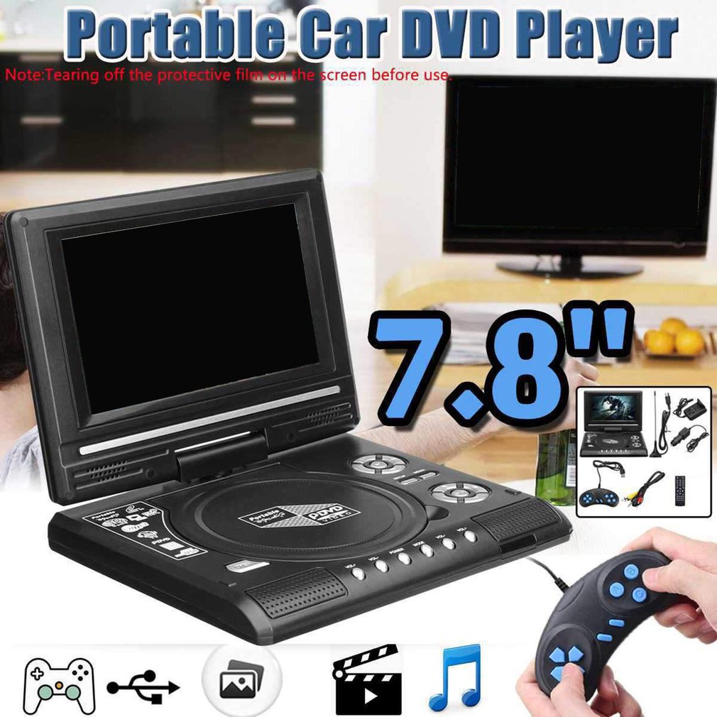 Automotive Multimedia System 7.8 Inch Screen Player Portable High Definition Vcd Mp3 Dvd Usb With Tv/Fm/Usb [Q/11]