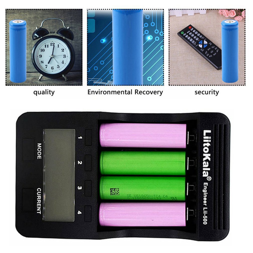 Lithium Battery Charger Lii-500 18650/26650 Charging Adapter Lcd Display Digital Chargers Batteries Charge Device With Screen [Q/6]