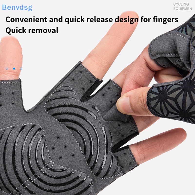 Găng Tay Nửa Ngón Chống Trượt Phản Quang Nhiều Màu Sắc Dùng Khi Đi Xe Đạp Leo Núi / Xe Máy