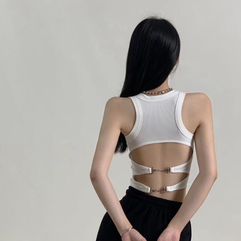 COZOK Áo Thể Thao Không Tay Hở Lưng Gợi Cảm Thời Trang