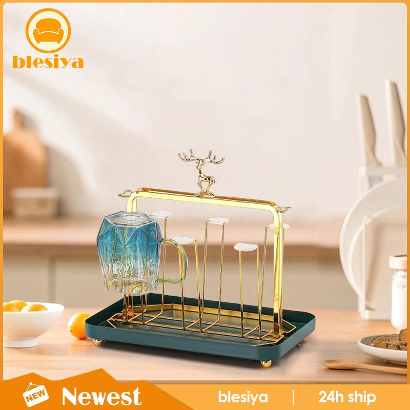 Giá Đỡ Cốc 6 Ngăn Bằng Kim Loại Sang Trọng Tiện Dụng Cho Văn Phòng