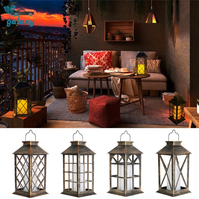 Galaxy Đèn Led Treo Trang Trí Hình Ngọn Lửa Phong Cách Retro Sử Dụng Pin