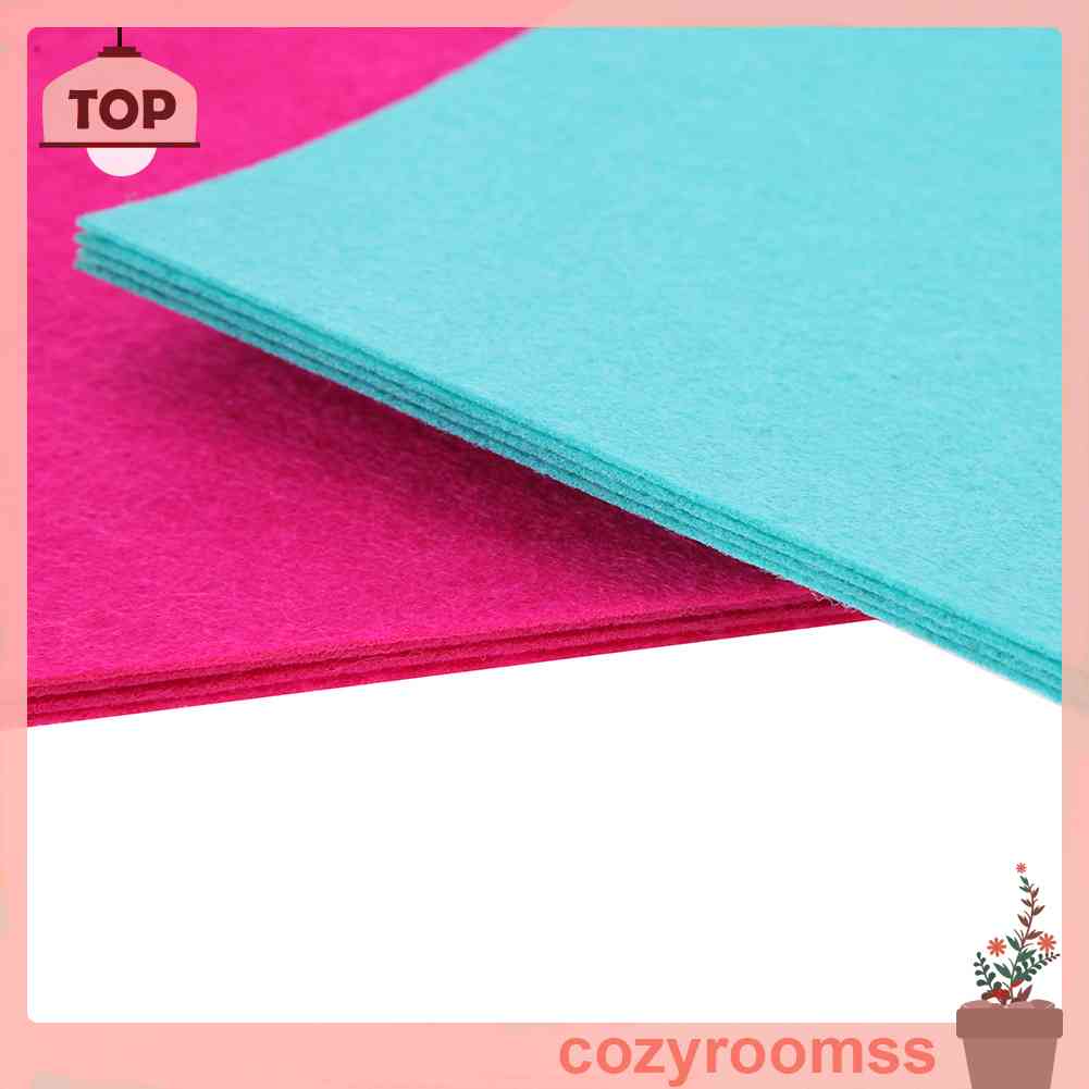 Set 40 Tấm Vải Nỉ Hình Vuông 20x10cm Nhiều Màu Sắc Dùng Để Làm Đồ Trang Trí Thủ Công Đa Năng