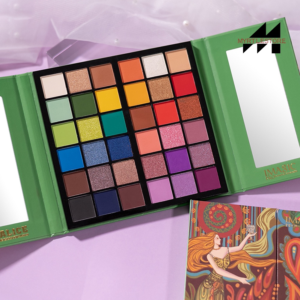 Bảng Phấn Mắt IMAGIC 36 Màu Lì Và Ánh Ngọc Trai Kết Hợp Thời Trang