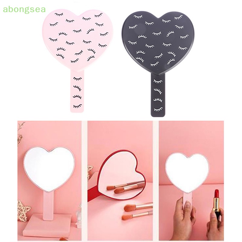 Abongsea 1 Gương Trang Điểm Cầm Tay Kèm Tay Cầm Tiện Dụng Cho Salon Làm Tóc
