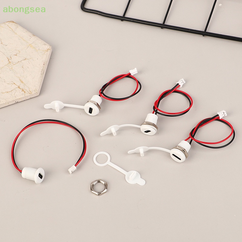 Set 1 / 5 Đầu Nối USB Type-C Chống Nước Kèm Đai Ốc TPC Sạc Nhanh