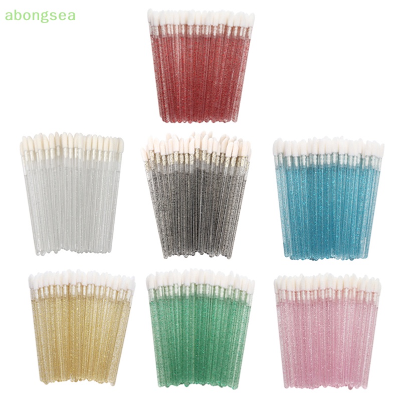 Bộ 50 Cọ Tô Son Môi Và Nối Dài Lông Mi Dùng Một Lần Thương Hiệu abongsea