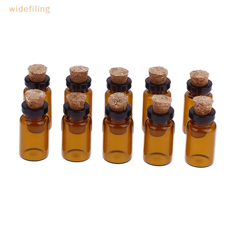 Bộ 10 Lọ Thủy Tinh Mini 1ml / 1.5ml Có Nút Bần