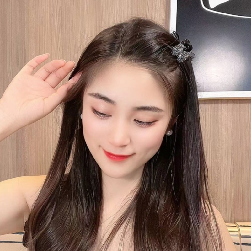 1 Cặp Kẹp Tóc Nơ Nhỏ Bằng Acrylic Dễ Thương Thời Trang Cho Nữ