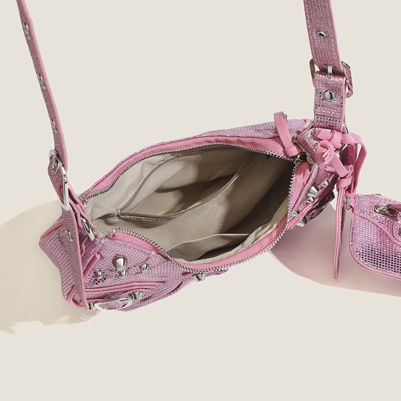 Ba Trong Một Túi Đinh Tán Kim Cương Nước Nửa Mặt Trăng Cho Nữ Đi Xe Máy