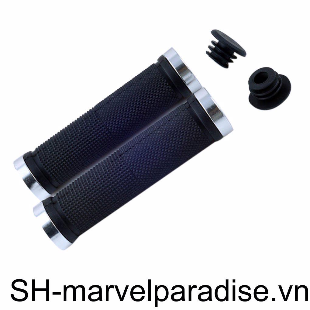 Bộ 2 Vỏ Bọc Tay Lái Xe Đạp Leo Núi Bằng Cao Su Chống Trượt Màu Trắng