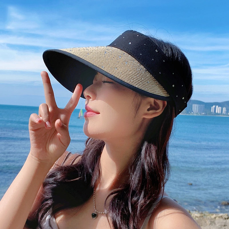 Mũ Chống Nắng Mùa Hè Dạng Rỗng Gấp Được Hình Ngôi Sao Khoan Cyber Celebrum Hợp Thời Trang Dễ Phối Đồ Cho Nữ