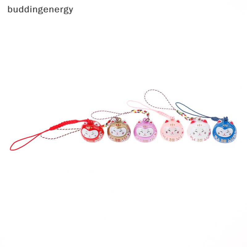 {BUDDI} Móc Khóa Xe Hơi / Túi Xách Hình Mèo May Mắn Maneki Neko Trinkets Hoạt Hình Nhật Bản {BUDDI}