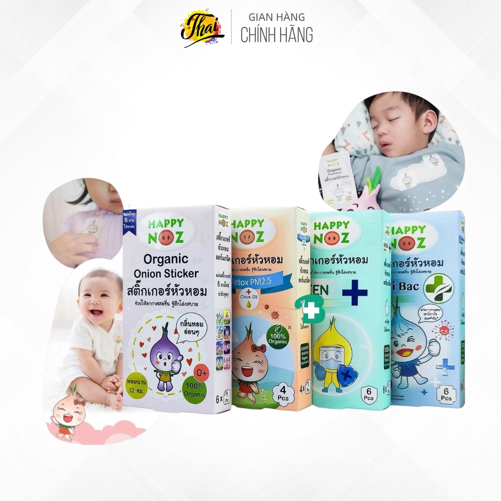 Miếng dán hành tây hữu cơ Happy Noz Thái Lan