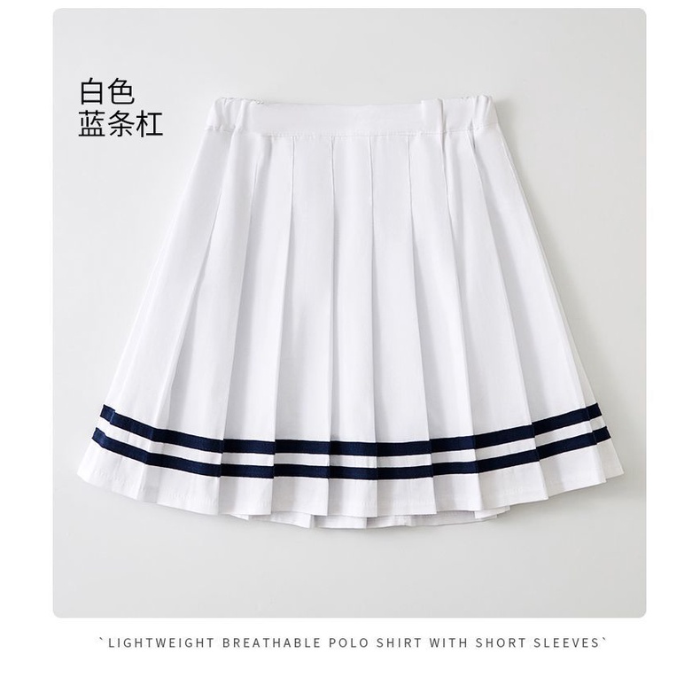 Chân Váy Ngắn Xếp Ly Màu Xanh Navy Thời Trang Xuân Thu Cho Bé Gái