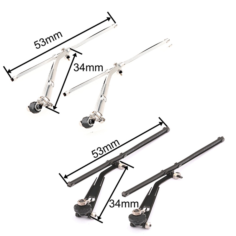 Cần gạt nước kính chắn gió bằng kim loại 2 cái cho TRAXXAS TRX4 Bronco 2021 1 '10 RC Crawler Car Upgrade Parts