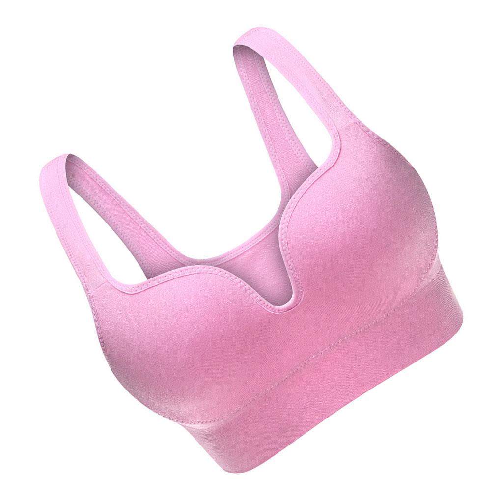 Áo Lót Thể Thao Nâng Ngực Màu Trơn Không Đường May Chuyên Nghiệp Cho Nữ