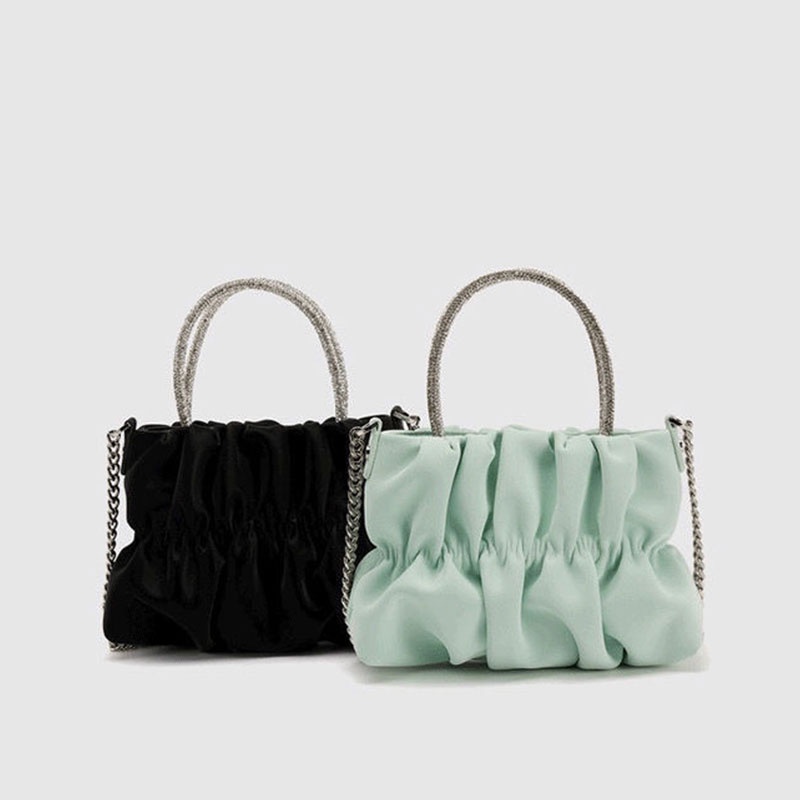 CHERLKOLRS Túi Đeo Chéo Dây Xích Kim Cương Đa Năng Thời Trang Cho Nữ