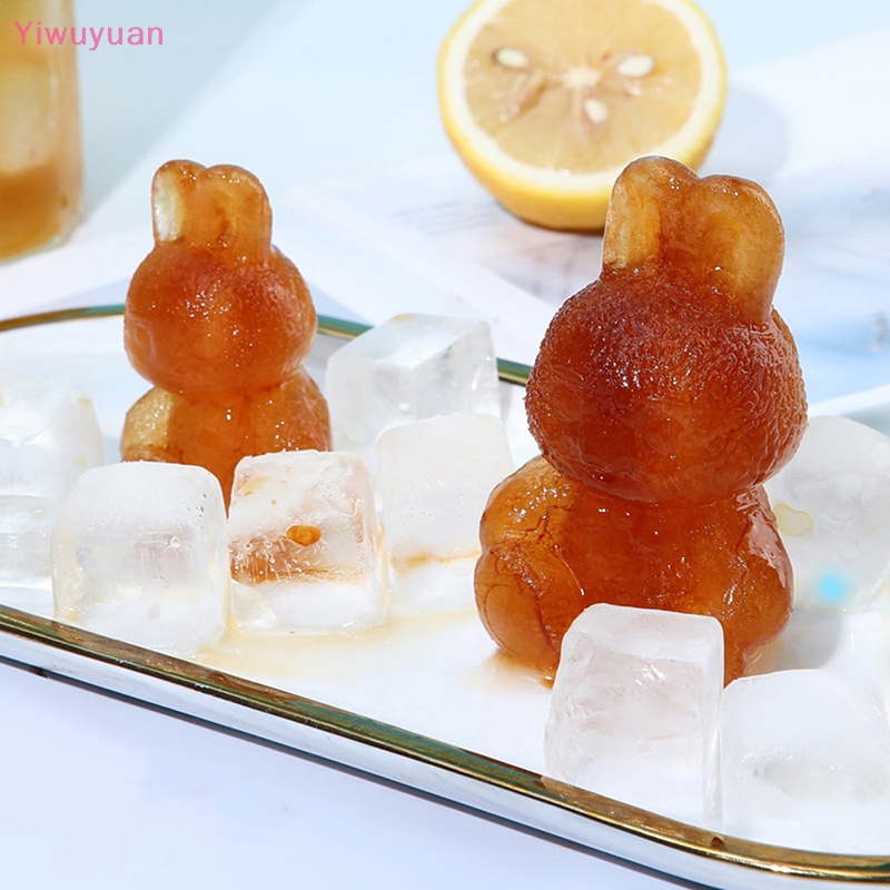 Khuôn Silicon Làm Đá Hình Thỏ Hoạt Hình Dễ Thương