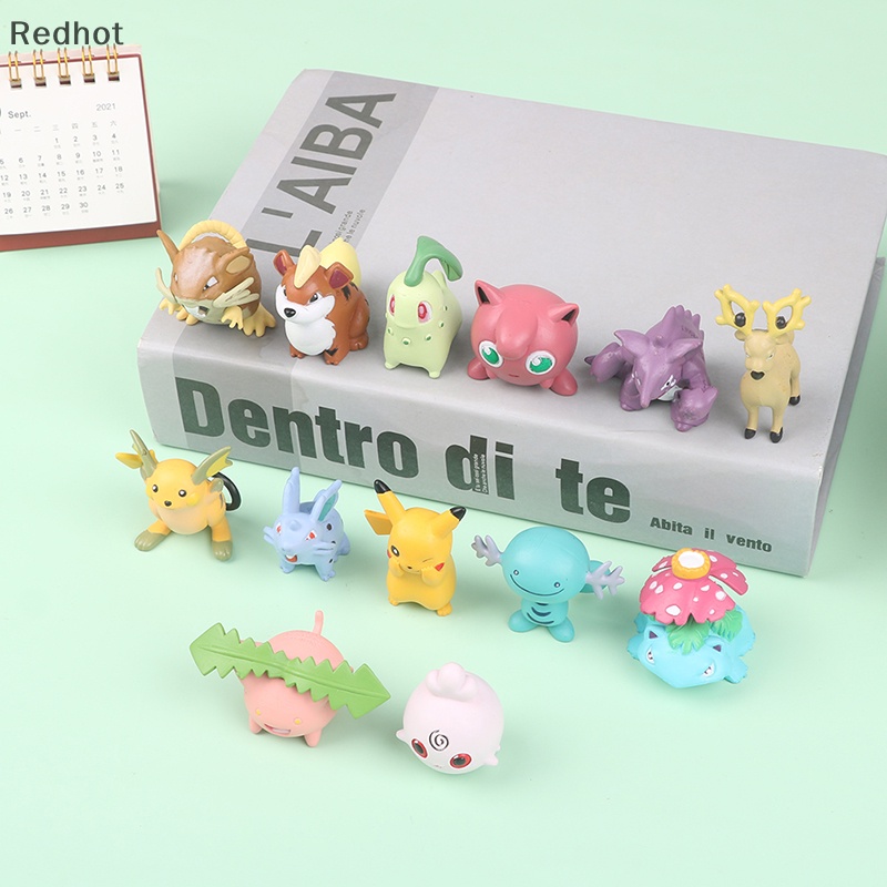 &lt; Redhot &gt; Bộ 13 Mô Hình Nhân Vật Hoạt Hình Charmander Jigglypuff