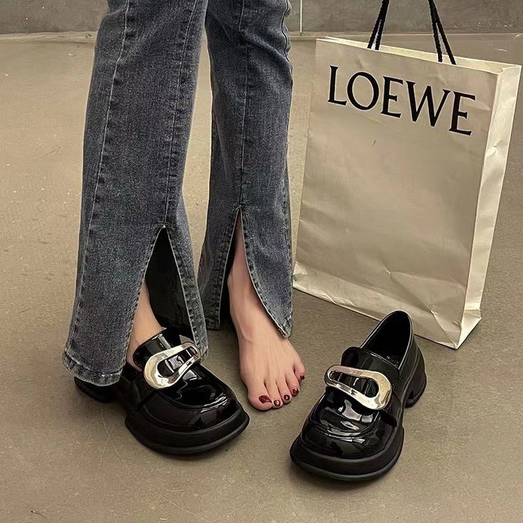 Giày Lười Đế Dày Phong Cách Retro Thời Trang Cho Nữ-AA0340