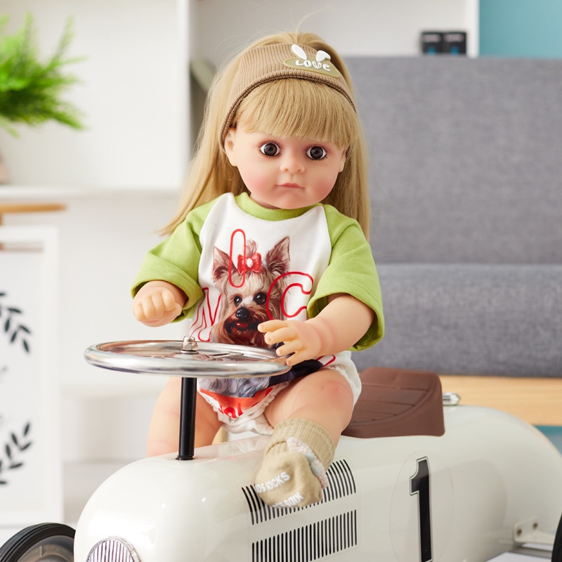 Búp Bê Barbie Cao Su Silicone Mềm 55cm 22inch Đồ Chơi Cho Bé Gái