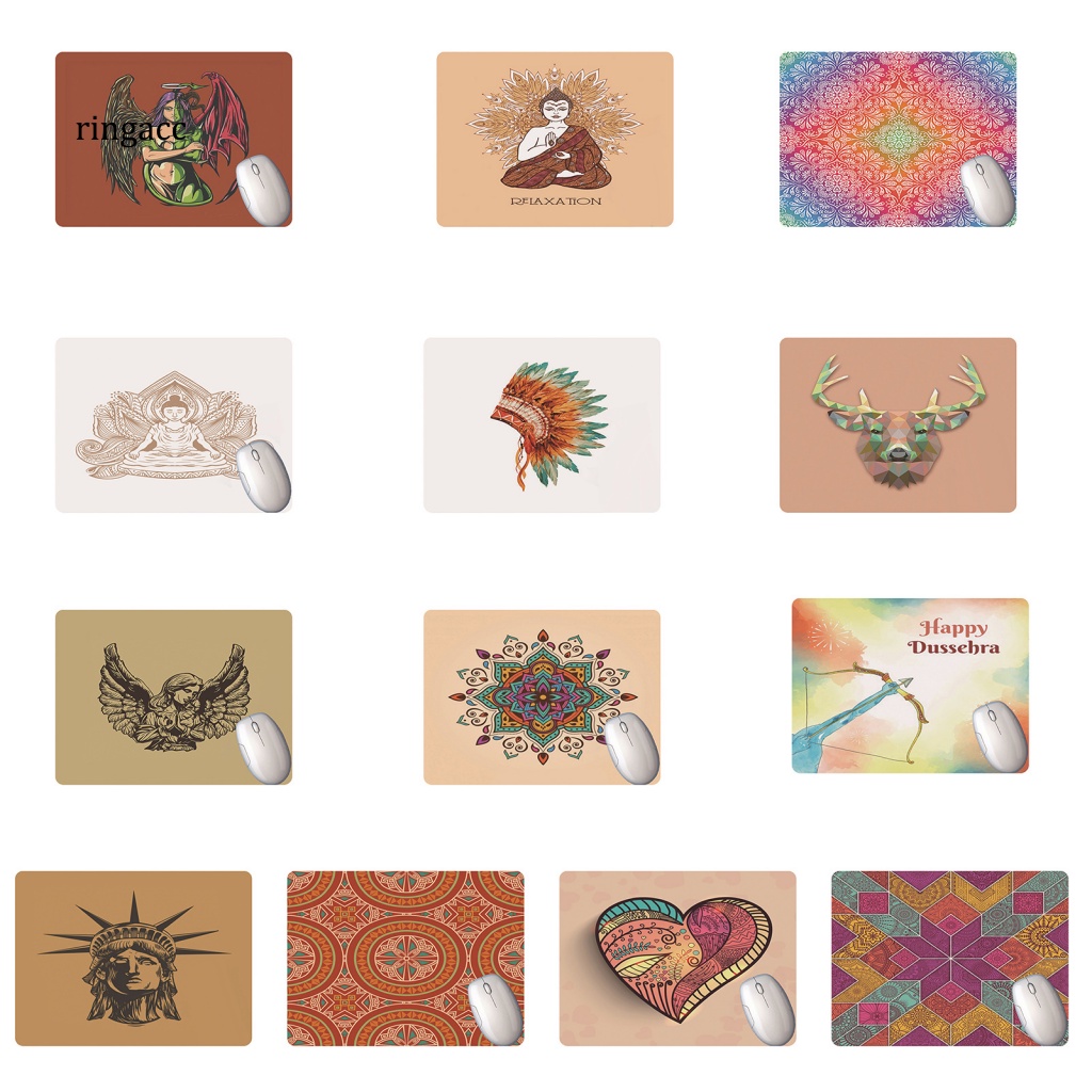 Tấm Lót Chuột RGA Mềm Mại Chống Trượt Họa Tiết Sáng Tạo Có Đệm Lót Cổ Tay