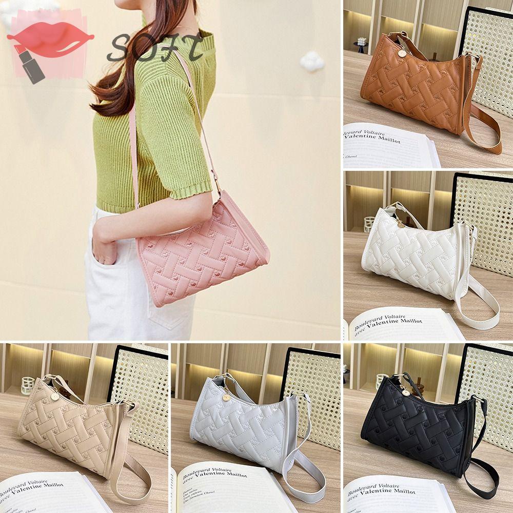 Túi Xách Da PU Màu Trơn Thời Trang Cho Nữ