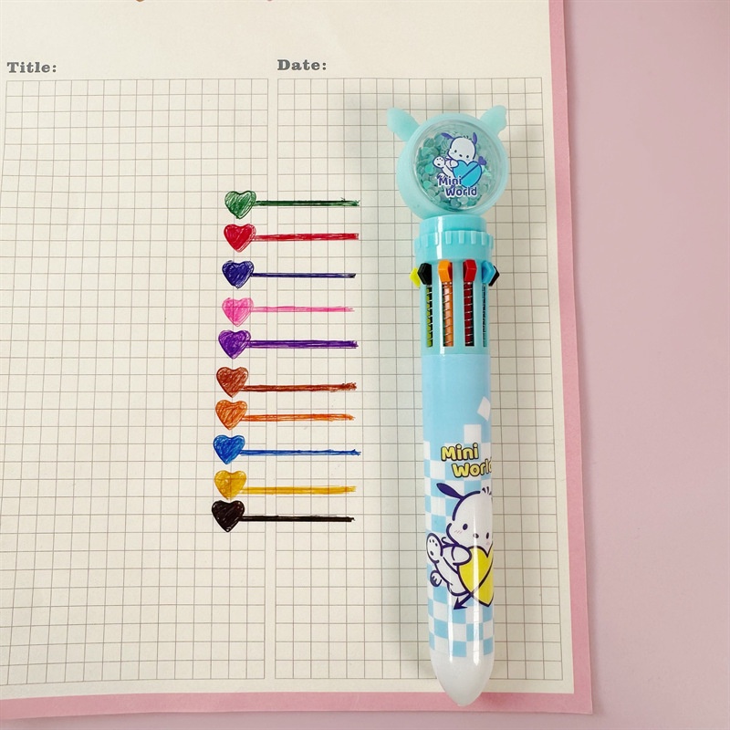 SANRIO Bút Chì Vẽ Kuromi Đa Năng Nhiều Màu Sắc Dành Cho Học Sinh