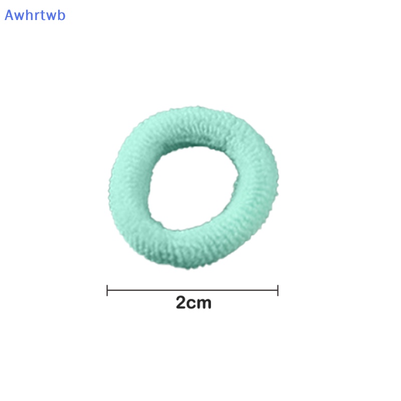 Set 100 Dây Buộc Tóc Co Giãn Tốt Không Đau Xinh Xắn Cho Bé Gái Mới