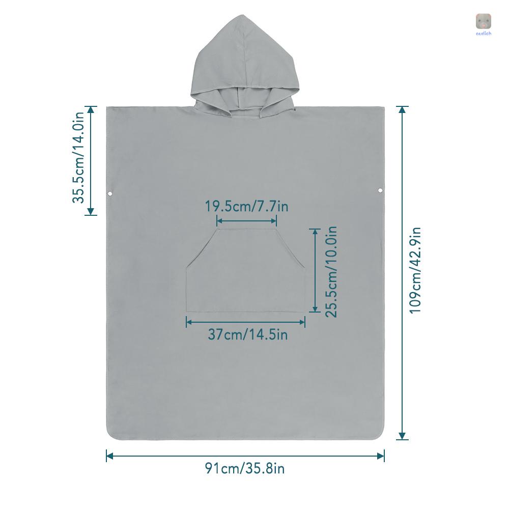 Khăn Tắm Bằng Sợi Micro Nhanh Khô Có Mũ Trùm Đầu Thay Đổi Được Cho Hoạt Động Thể Thao Ngoài Trời