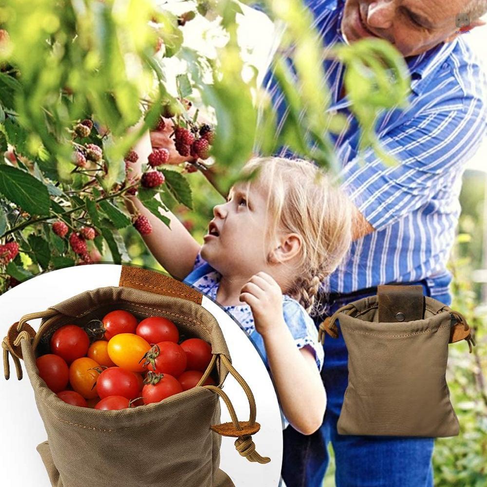 Túi Canvas Đeo Hông Đựng Dụng Cụ Ăn Uống Tiện Lợi