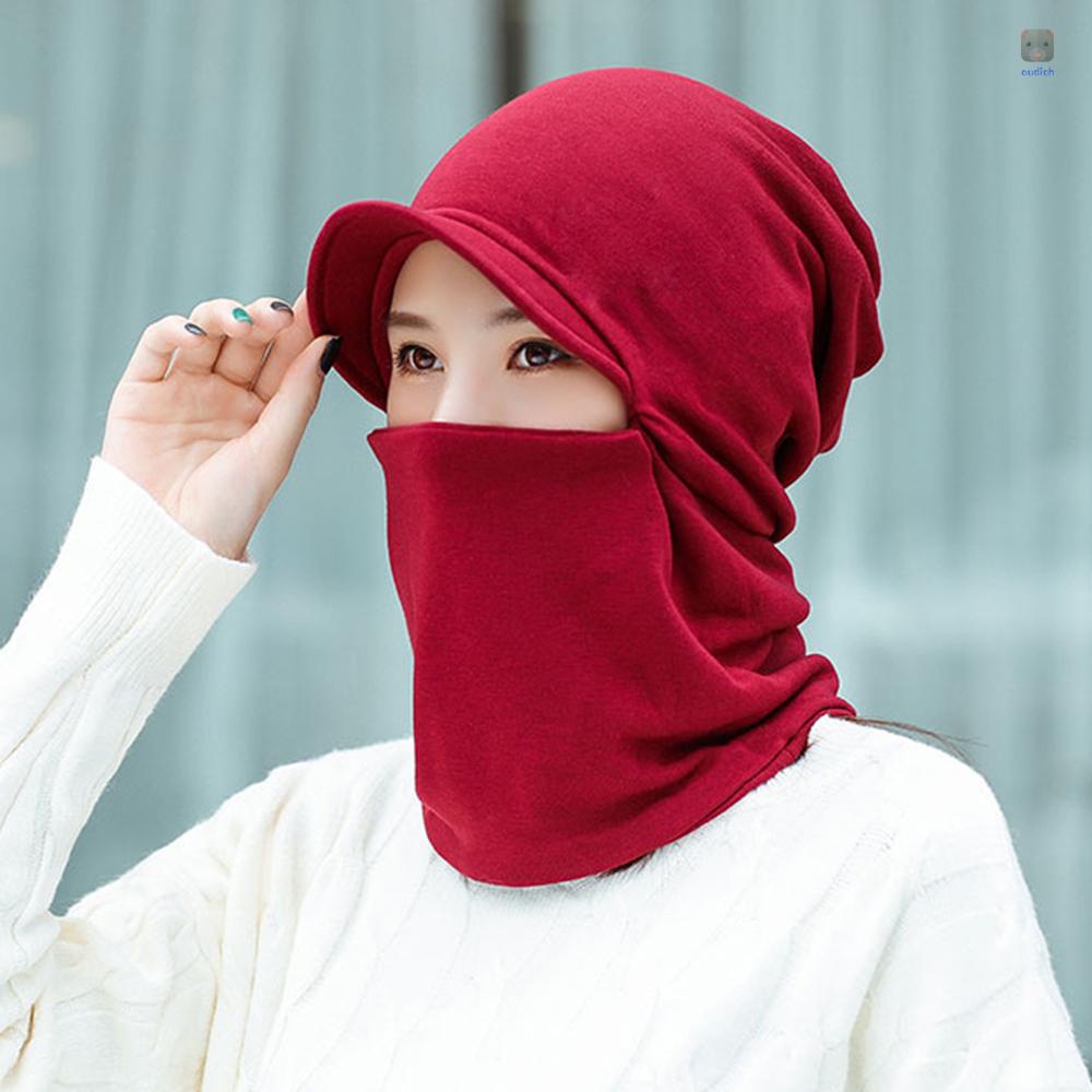 Mũ Trùm Đầu Giữ Ấm Đa Năng Thời Trang Mùa Đông Cho Nữ