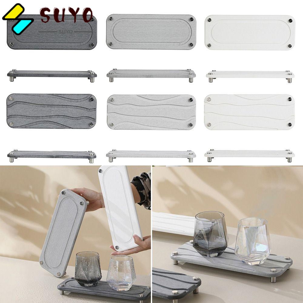 Khay Bồn Rửa SUYO Màu Rắn|Trái Đất|Giá Đỡ Bọt Biển Xà Phòng Khô Nhanh Tức Thì