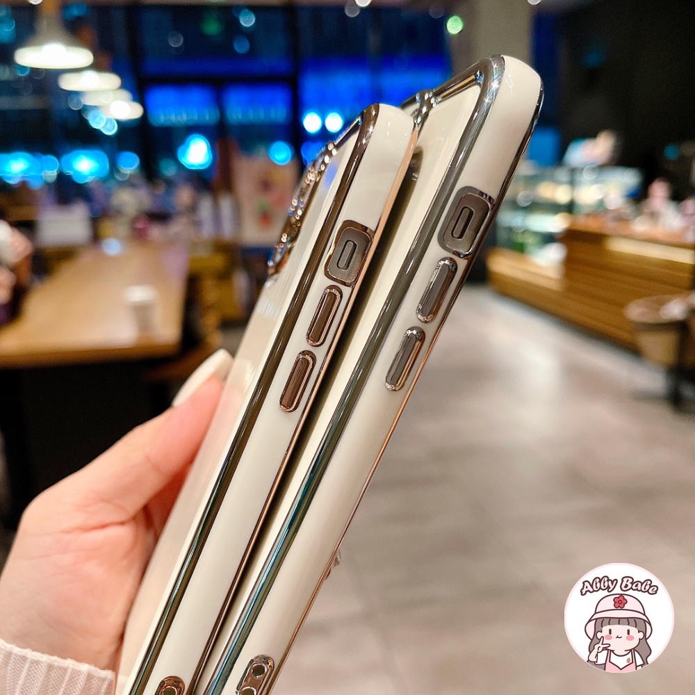 Ốp Điện Thoại TPU Mềm Khung Mạ Vàng Lấp Lánh Chống Bẩn Cho IPhone 14 Pro Max 11 12 11 Pro Max X XS 7Plus