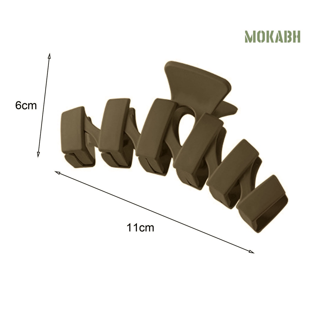 Kẹp Tóc Hình Răng Chéo Màu Sắc Trơn Phong Cách Hàn Quốc Độc Đáo