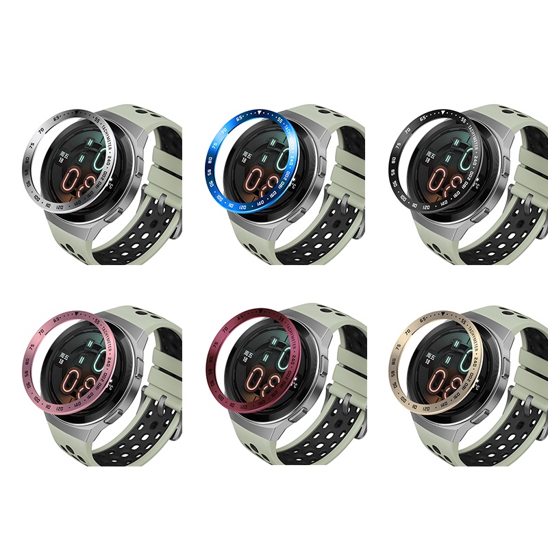 Ốp Bảo Vệ Mặt Đồng Hồ Thông Minh HUAWEI Watch GT2E GT 2e Bằng Kim Loại Không Gỉ