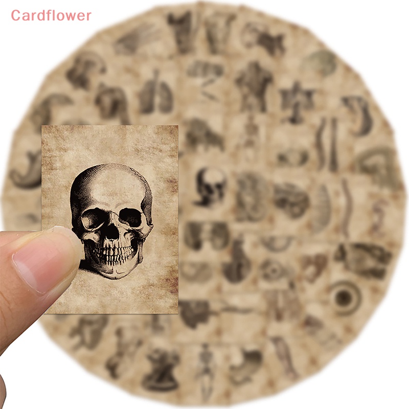 Bộ 56 Hình Dán Trang Trí Cơ Thể Kiểu Bộ Xương Mới