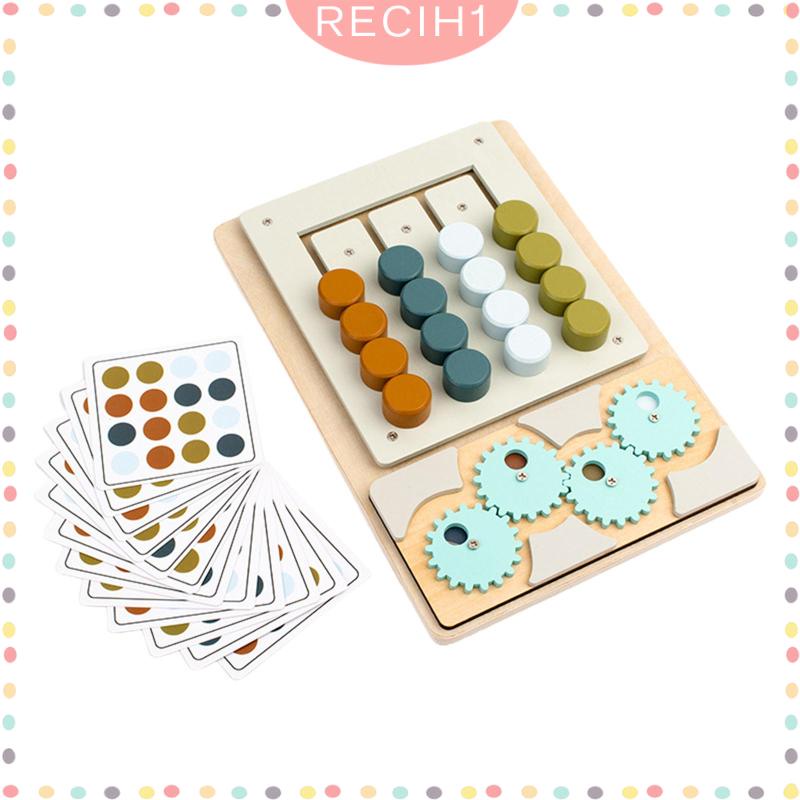 Đồ Chơi Trượt Xếp Hình Giáo Dục Theo Phương Pháp Montessori Màu Sắc Cho Bé Từ 3 Tuổi