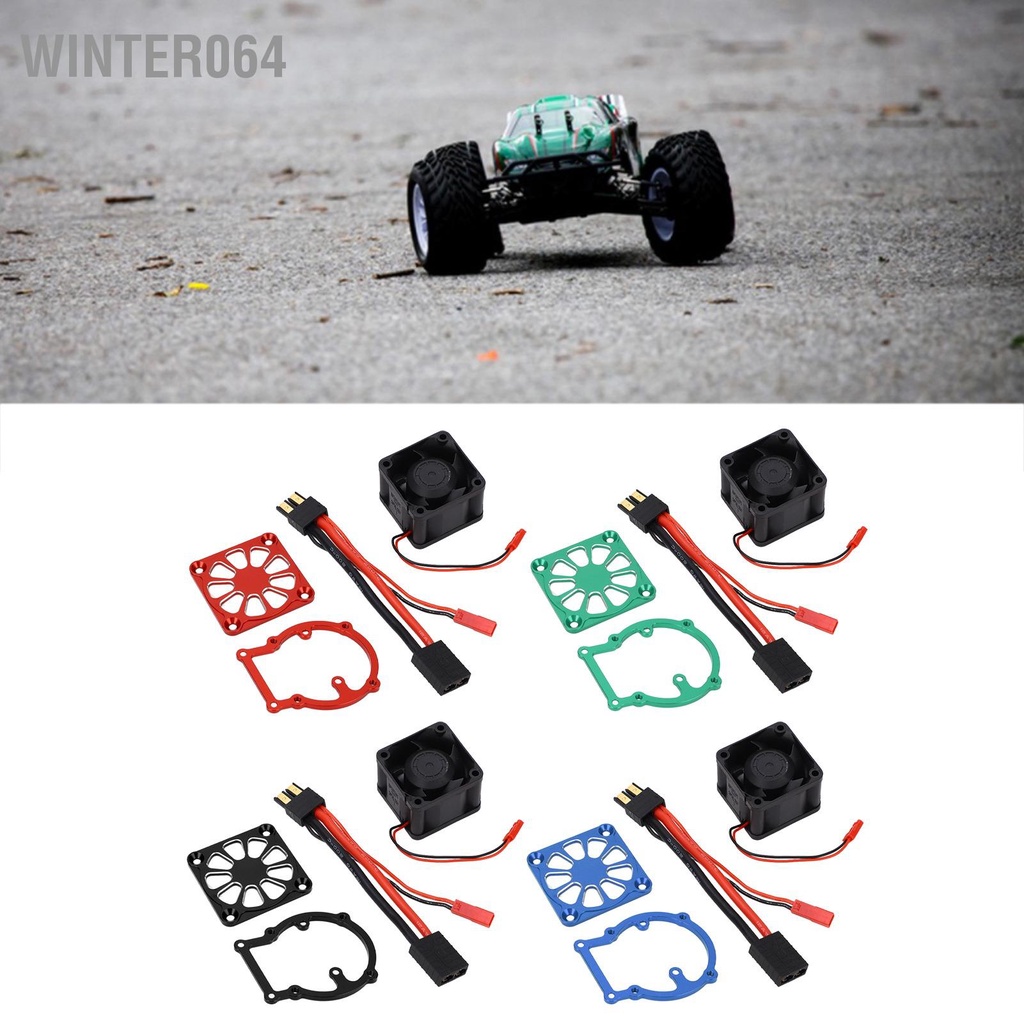 Winter064 RC Quạt Làm Mát Hợp Kim Nhôm 21000 Vòng/phút Động Cơ Tản Nhiệt Cho TRAXXAS 1/8 4WD SLEDGE 8‑12V