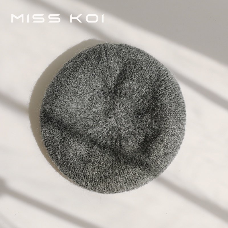 Mũ Beret Len Dệt Kim Màu Sắc Thời Trang Thu Đông Nhật Bản Dành Cho Nữ