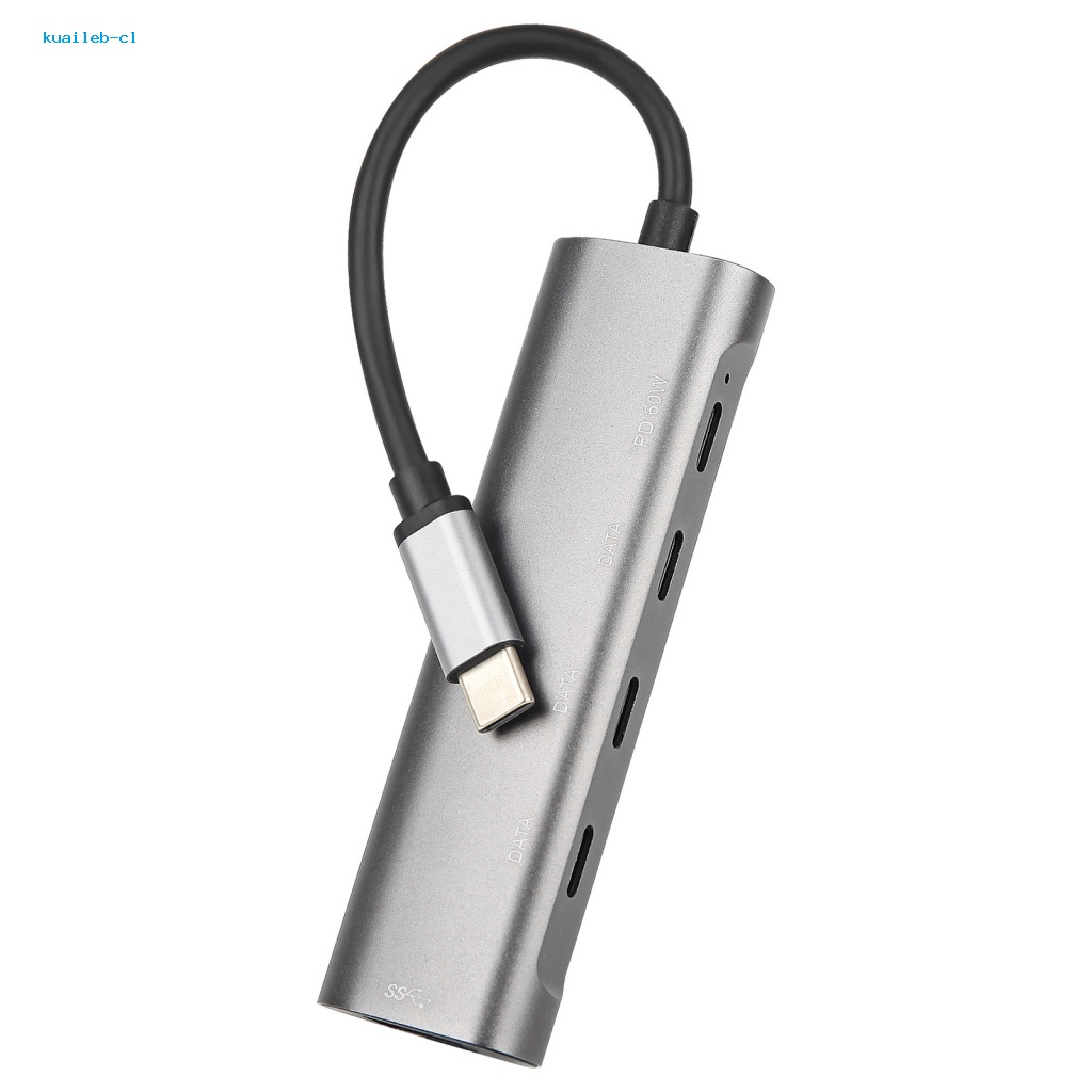 Bộ Chia Cổng USB 3.0 Type-C Bằng Hợp Kim Nhôm Cho Laptop