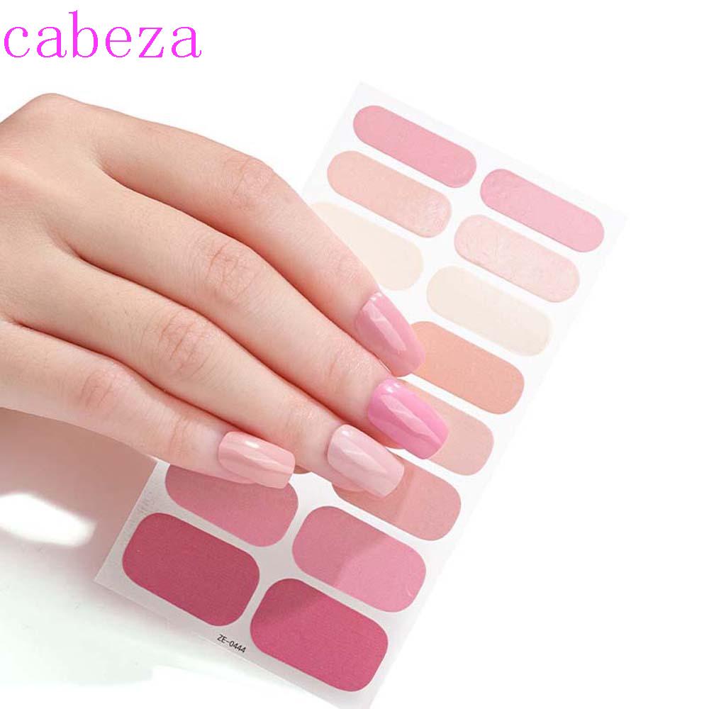 Miếng Dán Trang Trí Móng Tay Toàn Diện Màu Trơn Xinh Xắn