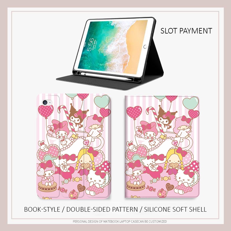 Hoạt Hình Ốp Máy Tính Bảng Hình Sanrio Cho iPad gen 5 6 gen 7 8 9 gen10 mini 4 5 6 air 1 2 3 4 5 iPad pro11 2021 2022