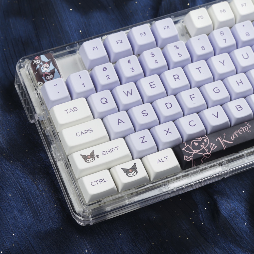 Kuromi Keycaps MDA Profile My Melody Anime PBT Dye Sub Bàn Phím Cơ Keycap