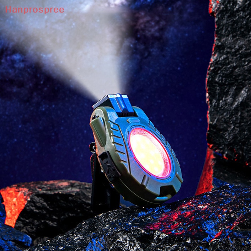 Đèn Pin 6WCOB XPE Mini Có Kẹp Gắn Mũ Lưỡi Trai Tiện Dụng