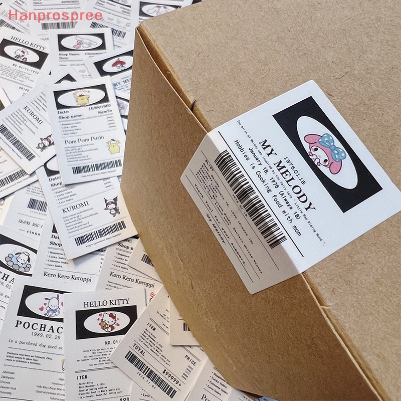 Bộ 65 Miếng Dán Trang Trí Sổ Tay Chống Thấm Nước Họa Tiết Vé Máy Bay Hoạt Hình Dễ Thương DIY