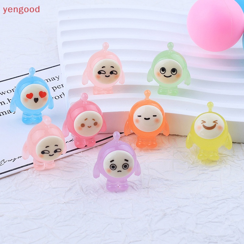 Set 5 Đồ trang trí Nhân Vật Hoạt Hình Bằng Nhựa Resin Phát Quang Trang Trí Sân Vườn / Xe Hơi