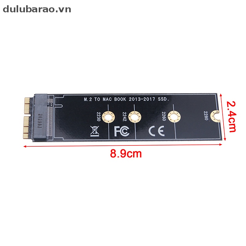 Dul Hot M.2 NVMe SSD chuyển đổi thẻ cho Macbook Air Pro 2013-2017 NVMe/PCI-E SSD Kit Ao