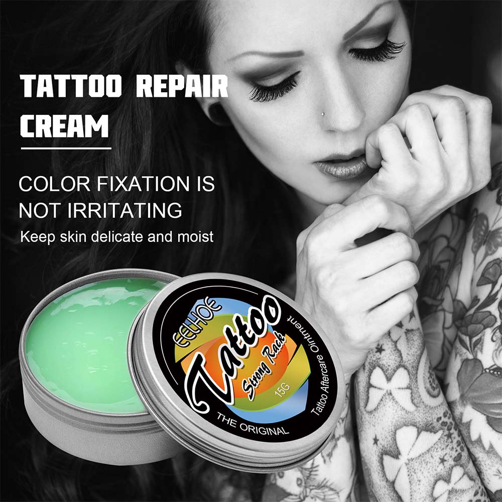 EELHOE Tattoo Repair Cream repairs wounds, reduces swelling, reduces inflammation, moisturizes the skin without affecting the clarity and color of the tattoo